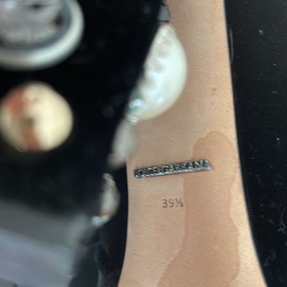 Dolce & Gabbana Jeweled Heel Velvet Booties Size 39 1/2 Ladies - Picture 17 of 17